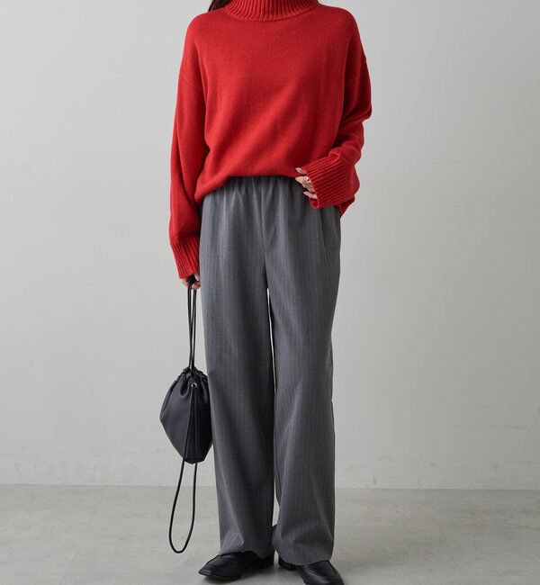  「【手洗いOK】ハンドウォッシャブルハイネックニット」|ニット・セーター|