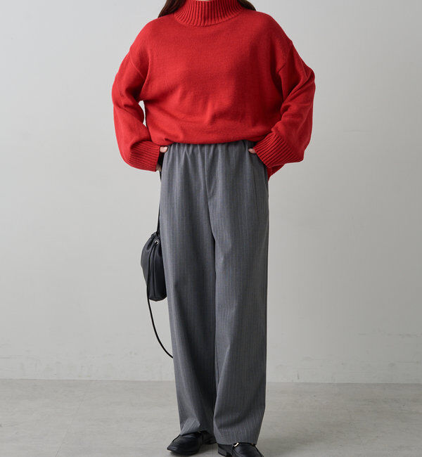  「【手洗いOK】ハンドウォッシャブルハイネックニット」|ニット・セーター|