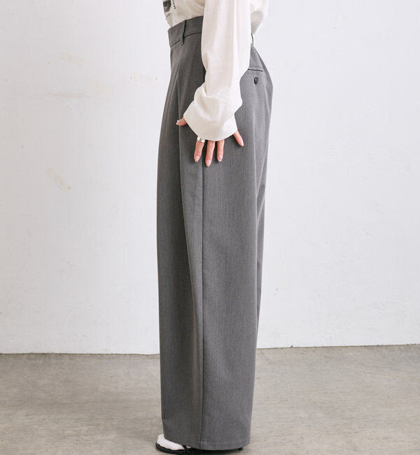  「【リバイバル/WEB限定】ツータックスラックスパンツ」|スラックス|