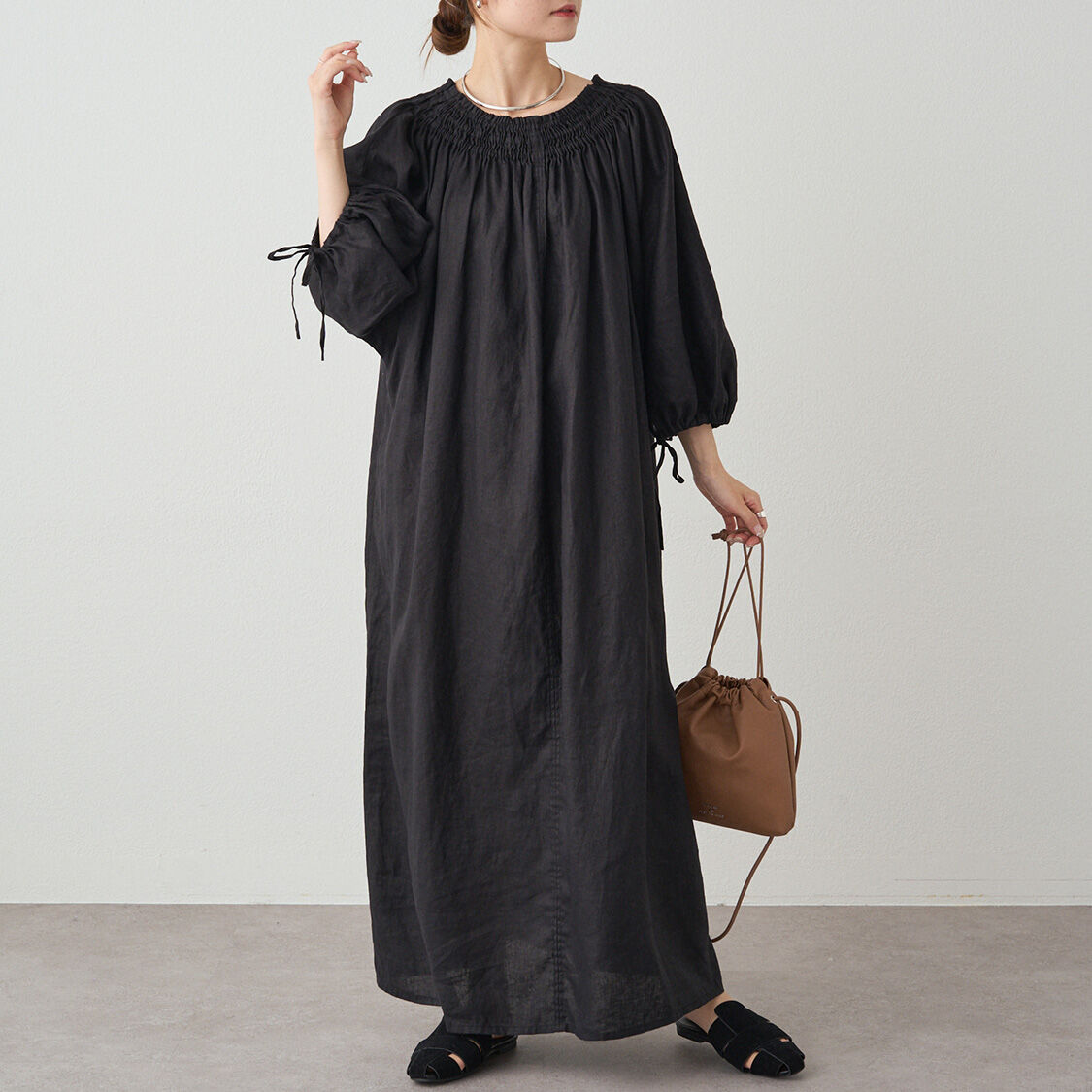  「リネンワンピース」|ワンピース|