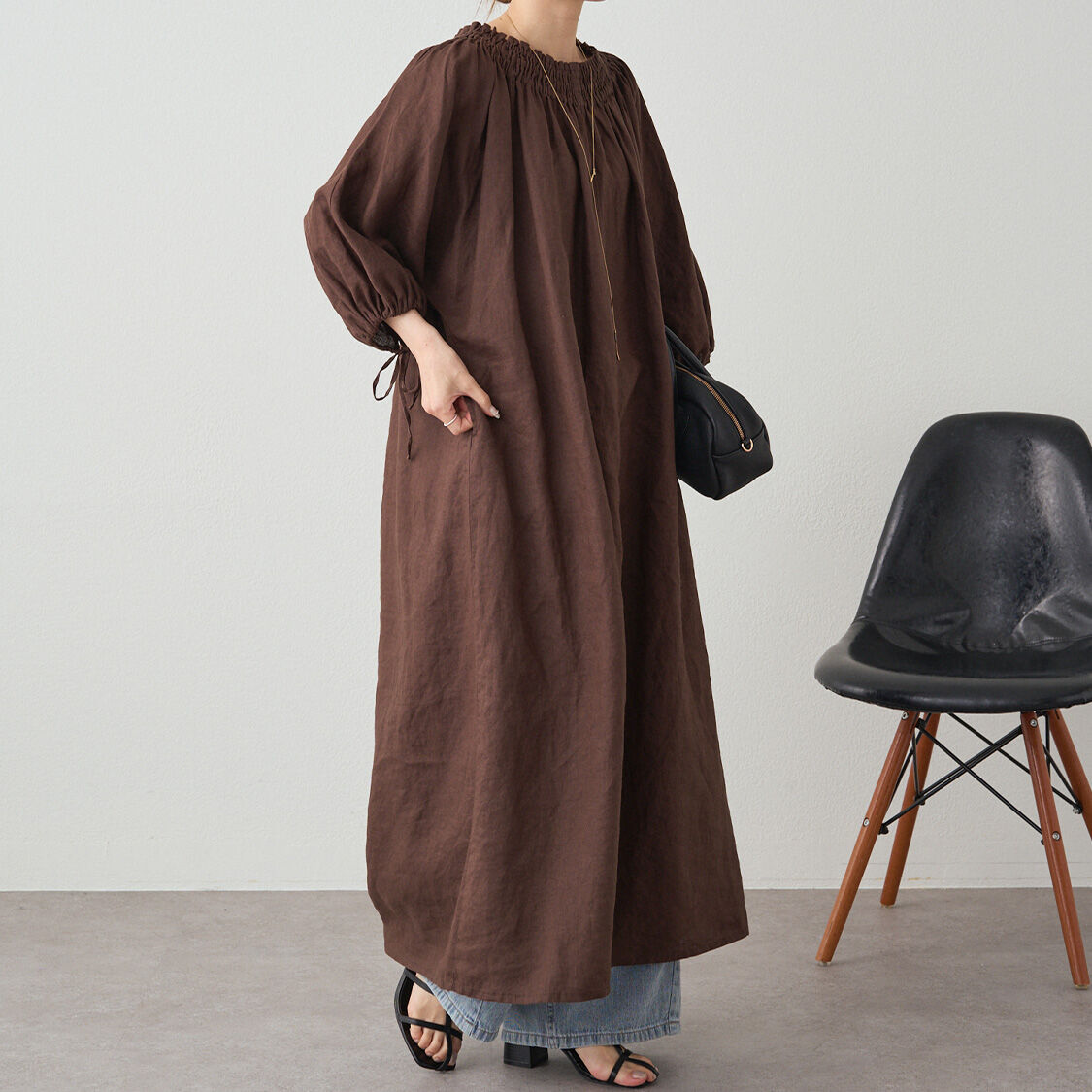  「リネンワンピース」|ワンピース|