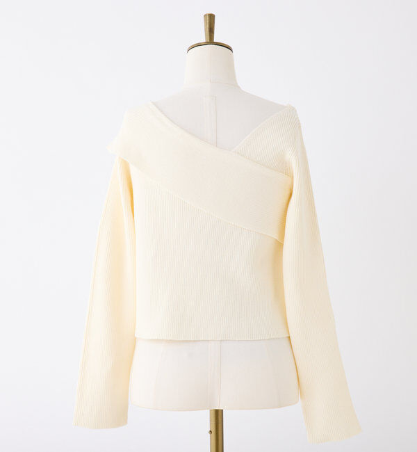  「【カラー豊富】アシンメトリーニット」|ニット・セーター|