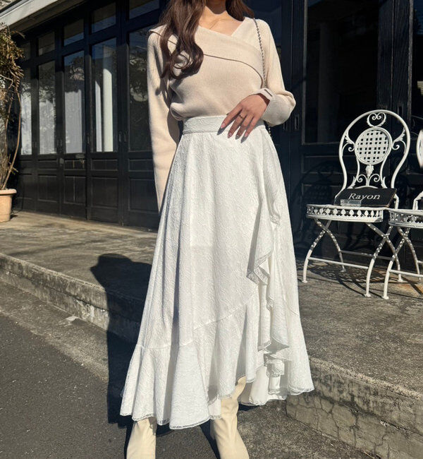  「【カラー豊富】アシンメトリーニット」|ニット・セーター|