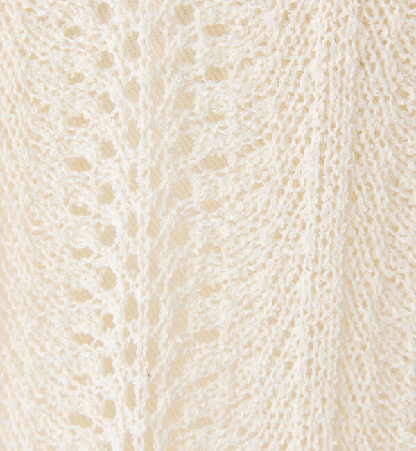  「【1枚で着映え】フリンジニットカーデ」|ニット・セーター|