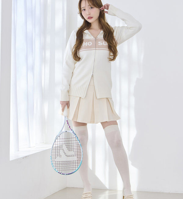  「プレート付プリーツミニスカート」|スカート|