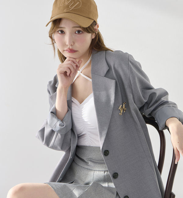  「プレート付プリーツミニスカート」|スカート|