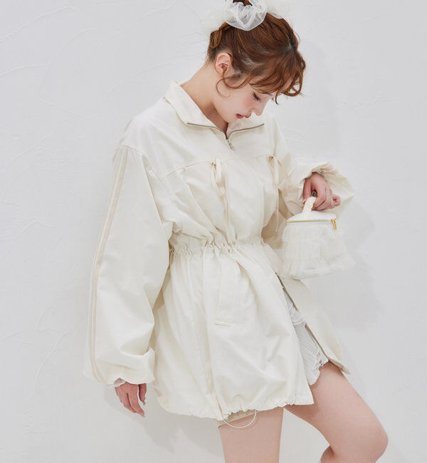  「サイドラインリボンブルゾン」|ダウンベスト・ベスト|