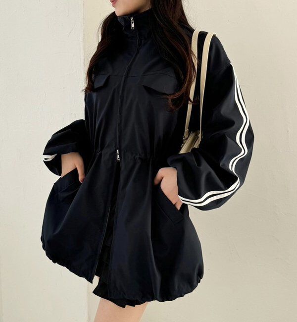  「サイドラインリボンブルゾン」|ダウンベスト・ベスト|