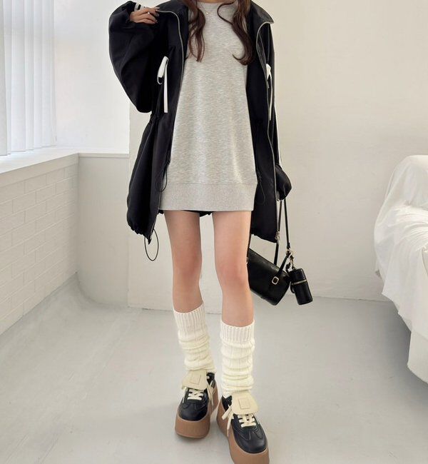  「サイドラインリボンブルゾン」|ダウンベスト・ベスト|