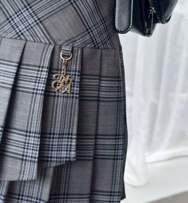  「チャーム付きイレヘムプリーツスカート/S・Mサイズ展開」|スカート|