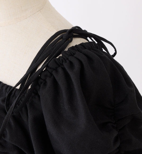  「バックリボンギャザーロングワンピ」|ワンピース|