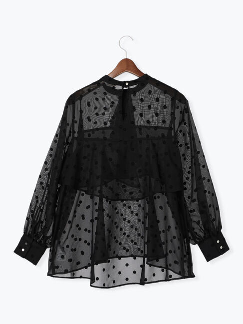 Te chichi「ドットシアージャカードボウタイブラウス」|シャツ・ブラウス|