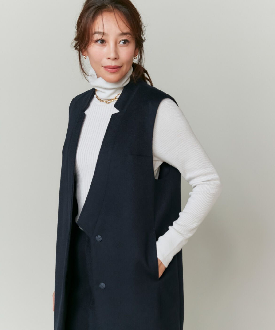 INED「《大きいサイズ》カシミヤジレ《大草直子コラボ》《COLOMBO》」|その他|