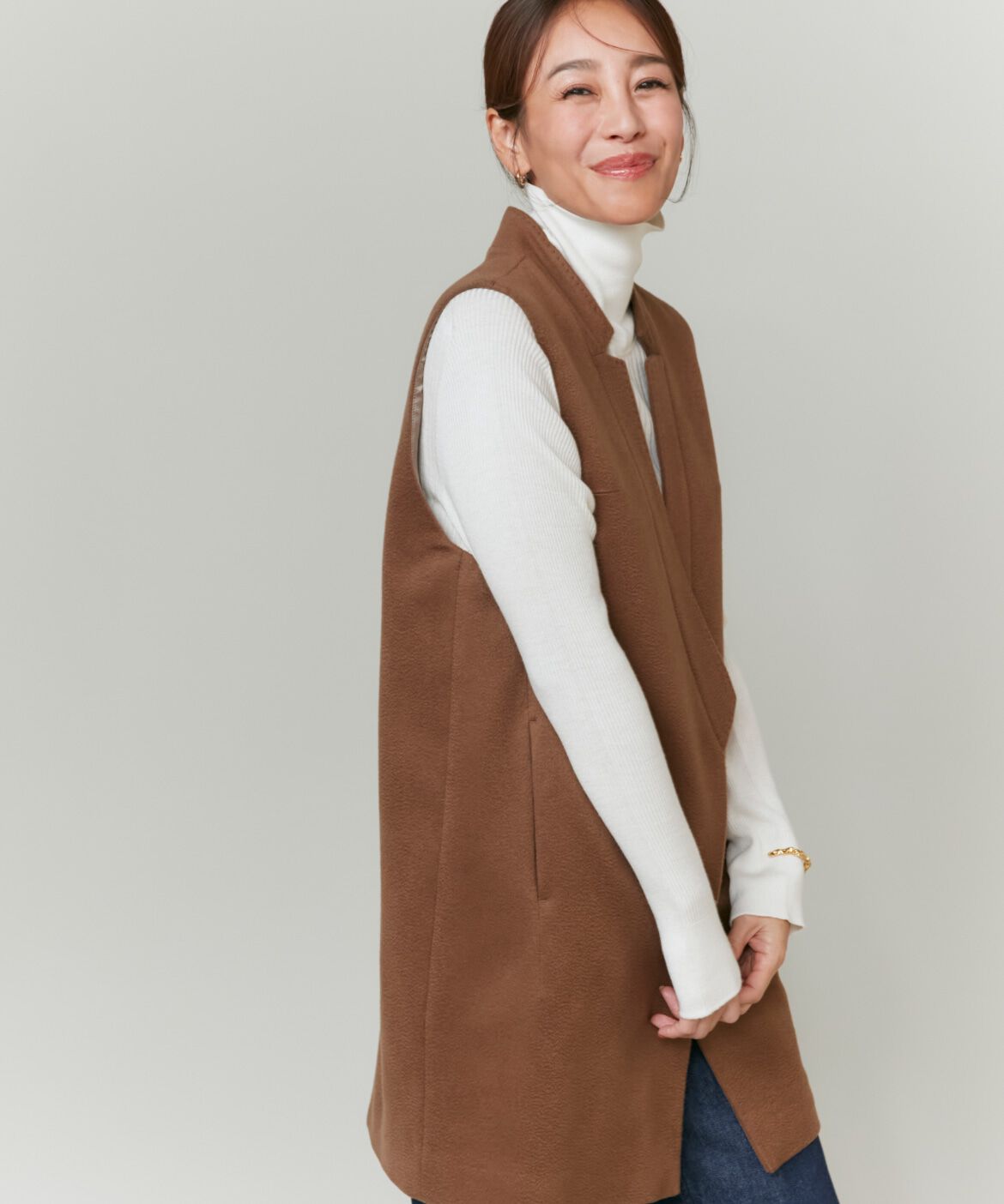 INED「《大きいサイズ》カシミヤジレ《大草直子コラボ》《COLOMBO》」|その他|