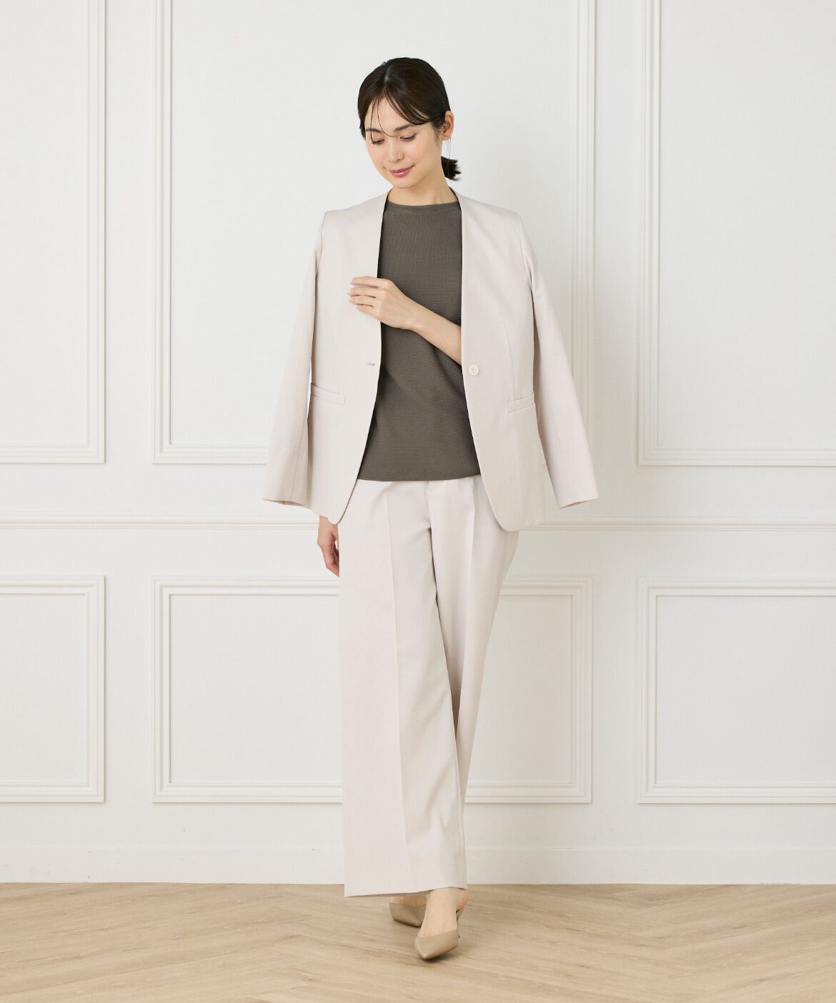 INED「綿麻セミワイドパンツ」|その他|