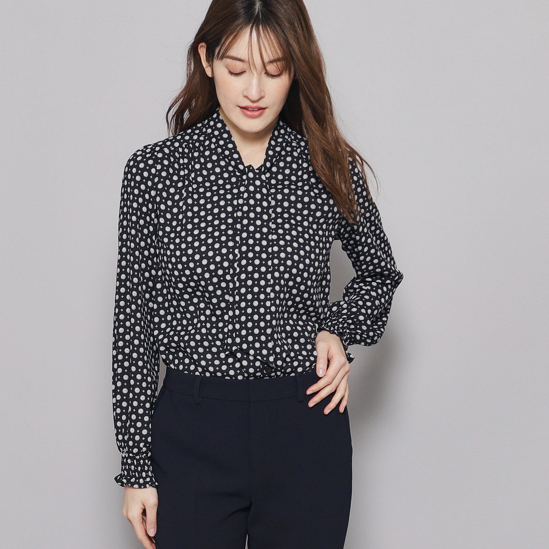 COUP DE CHANCE「【洗える】ボウタイブラウス」|シャツ・ブラウス|