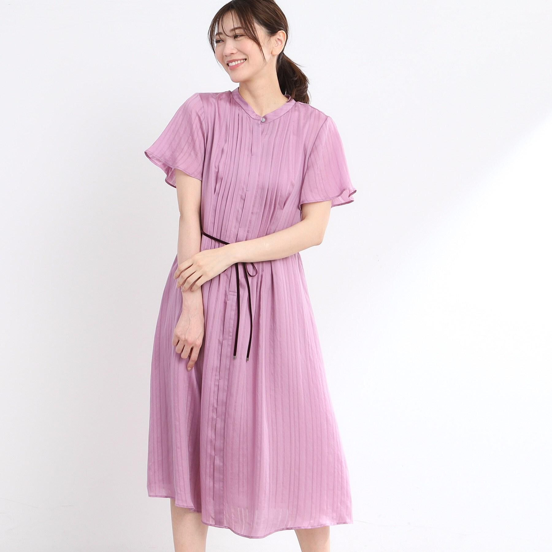 Reflect「【夏SALE／手洗い可】シャドーボーダーワンピース」|ワンピース|