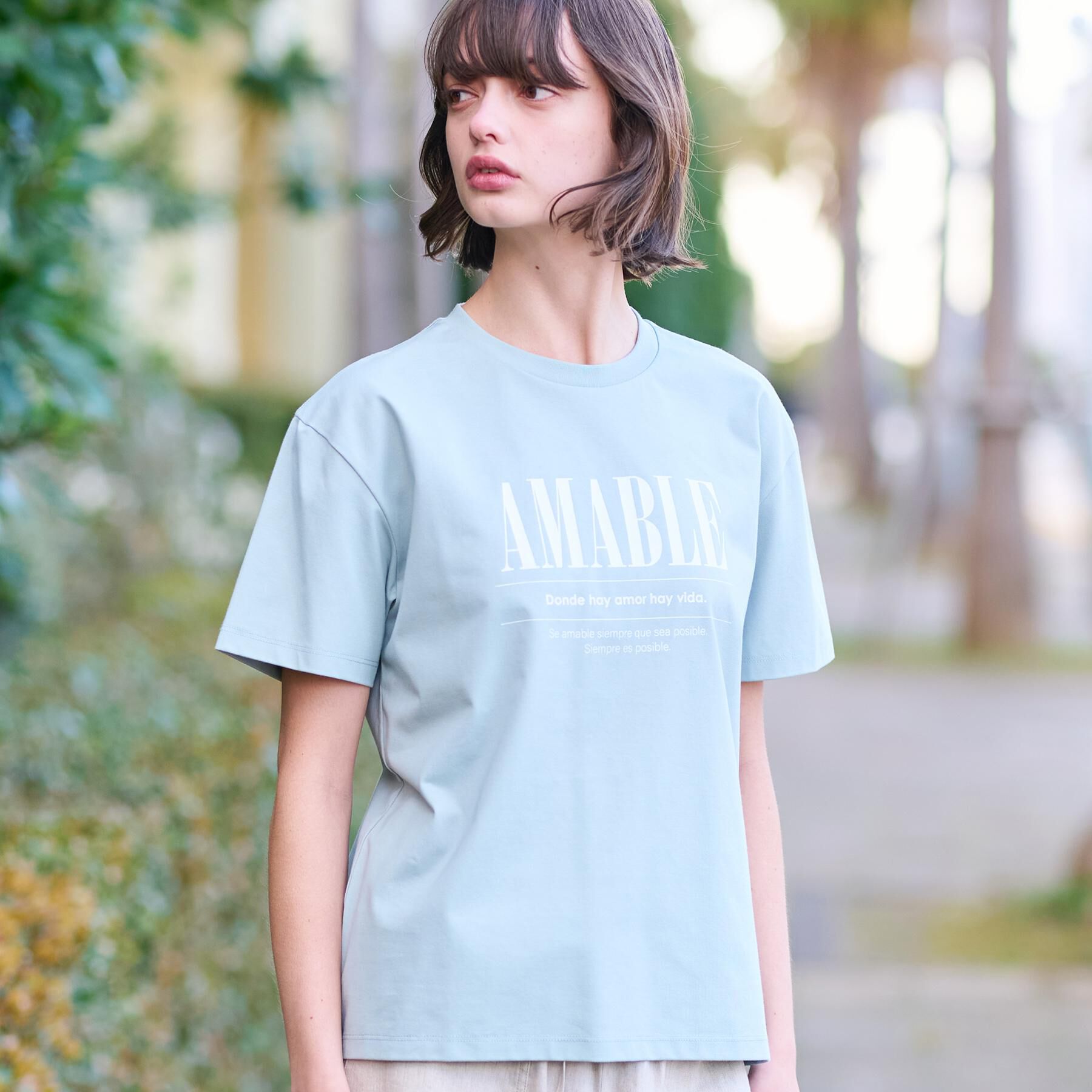 DRESSTERIOR「【接触冷感/UVカット】バックブリーズテックロゴTシャツ」|Tシャツ・カットソー|ミントグリーン(02