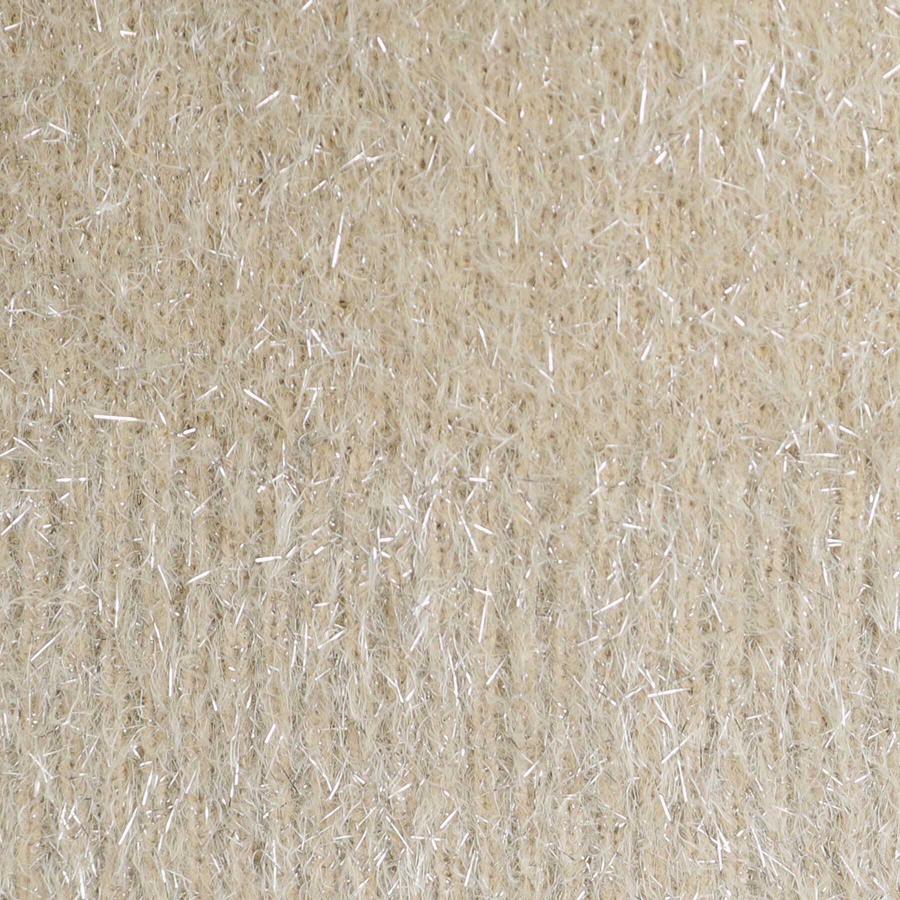 grove「ラメフェザークルーネックカーディガン」|カーディガン|