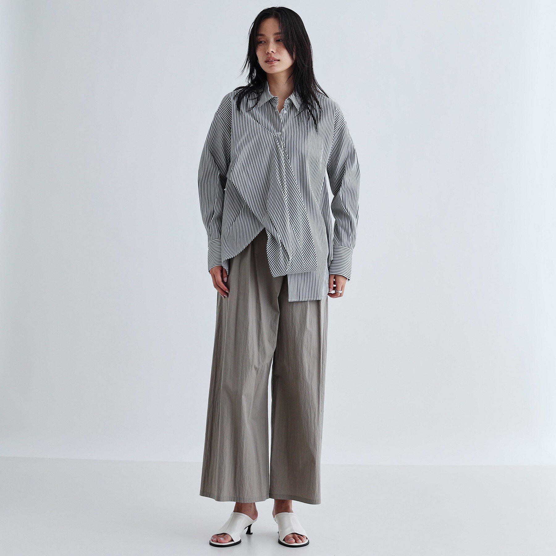 GALLEST「マルチウェイストライプカシュクールシャツ」|シャツ・ブラウス|