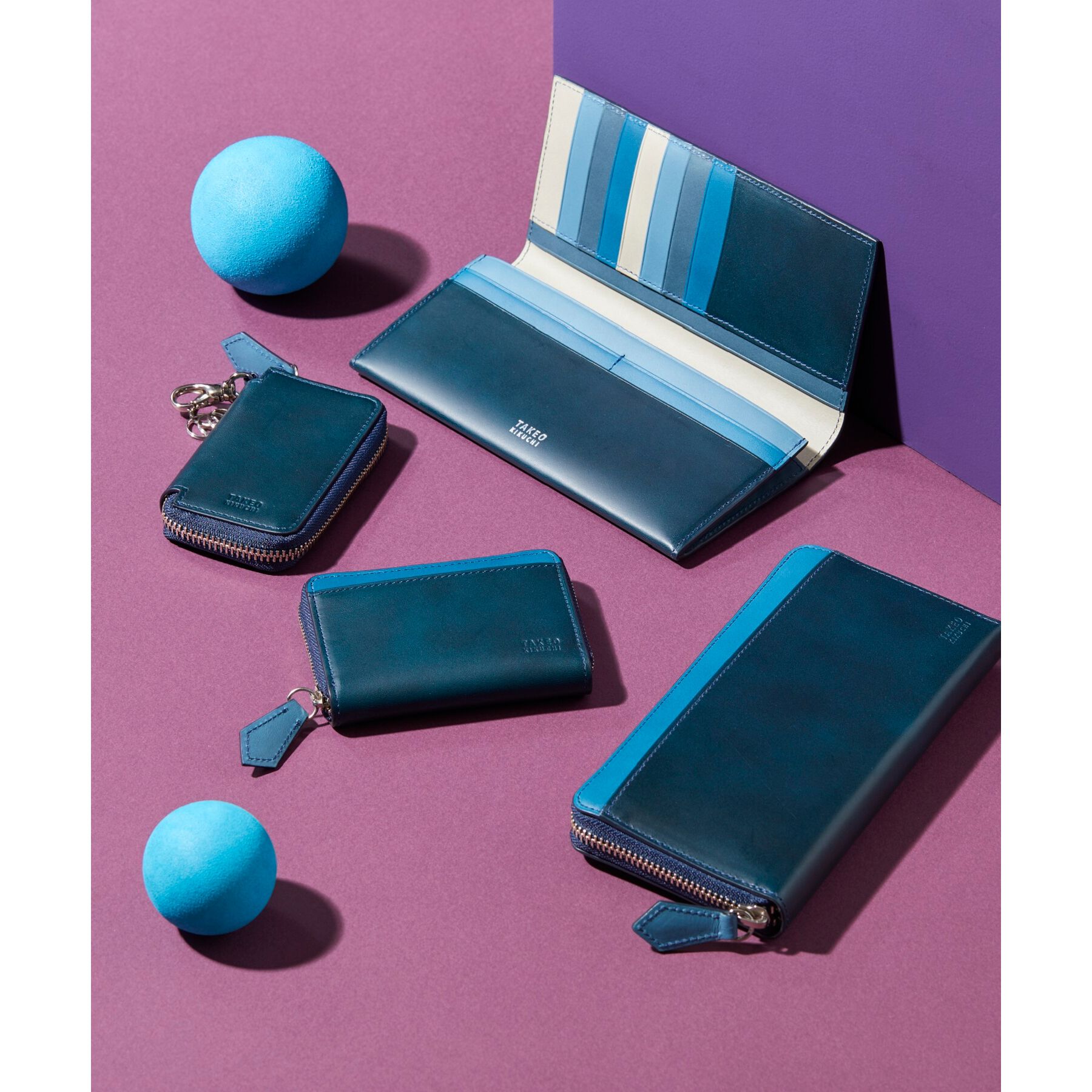 TAKEO KIKUCHI「アンティーク調レザー ラウンドファスナー 長財布」|財布|