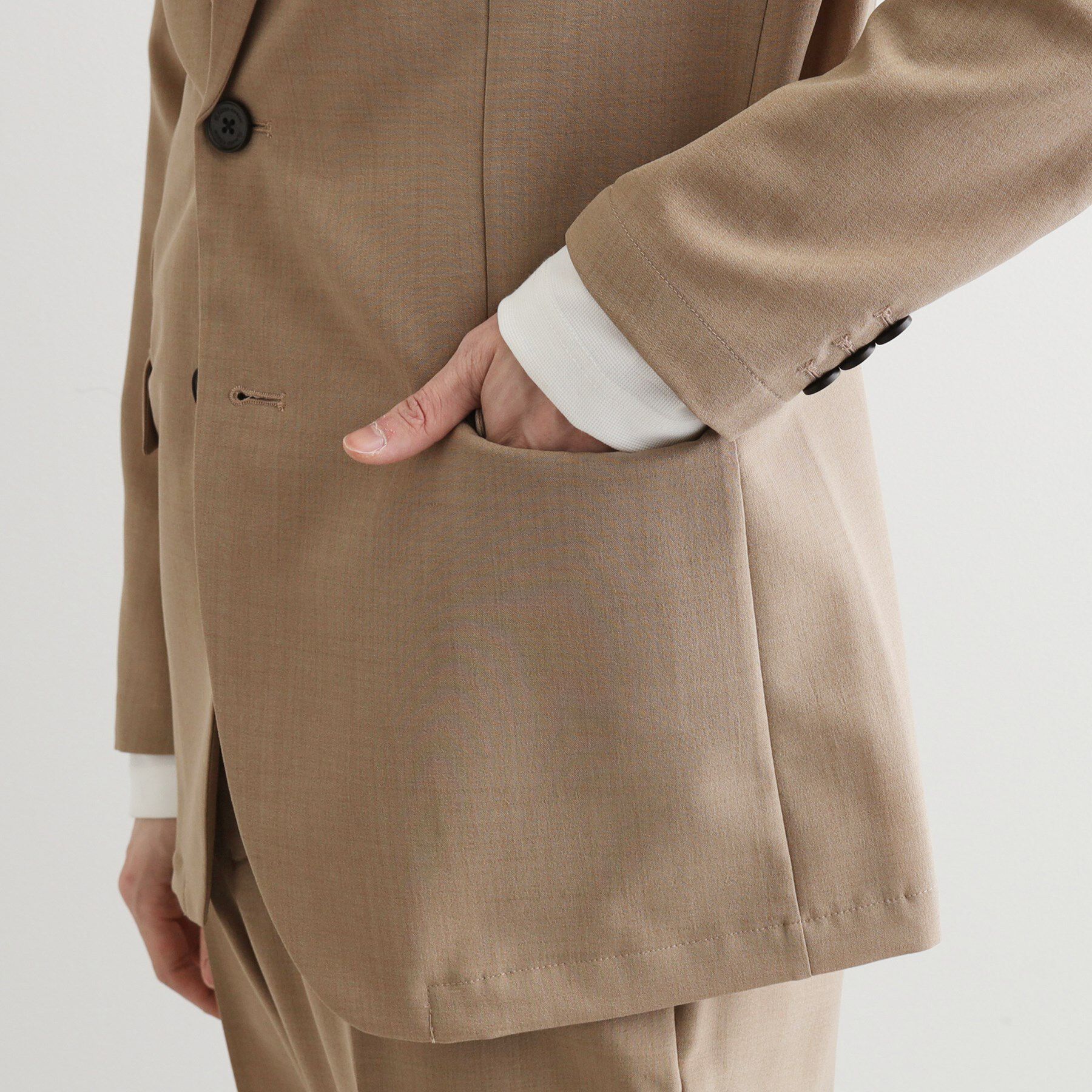 tk.TAKEO KIKUCHI「【WEB限定 マシンウォッシャブル】機能性エアリードライセットアップ/シングルジャケット&テーパード」|スーツ|