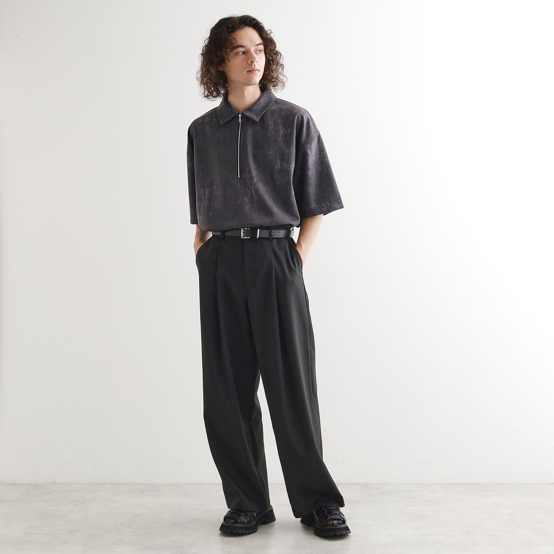 tk.TAKEO KIKUCHI「リネンタッチ バレルスラックス」|その他|