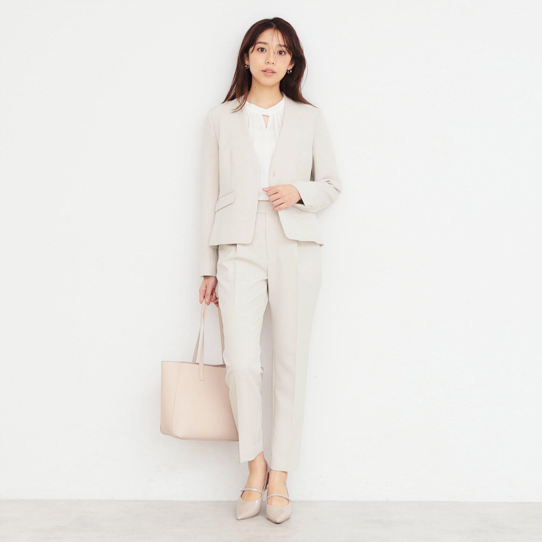 index「ストレッチテーパードパンツ/セットアップ対応 【洗濯機洗い可/防シワ/イージーアイロン】」|その他|