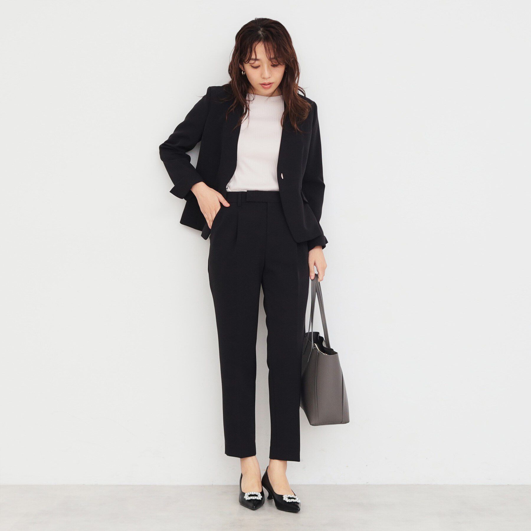 index「ストレッチテーパードパンツ/セットアップ対応 【洗濯機洗い可/防シワ/イージーアイロン】」|その他|