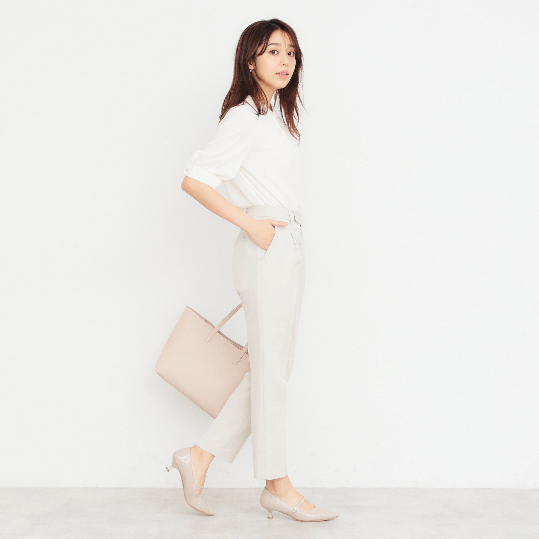 index「ストレッチテーパードパンツ/セットアップ対応 【洗濯機洗い可/防シワ/イージーアイロン】」|その他|