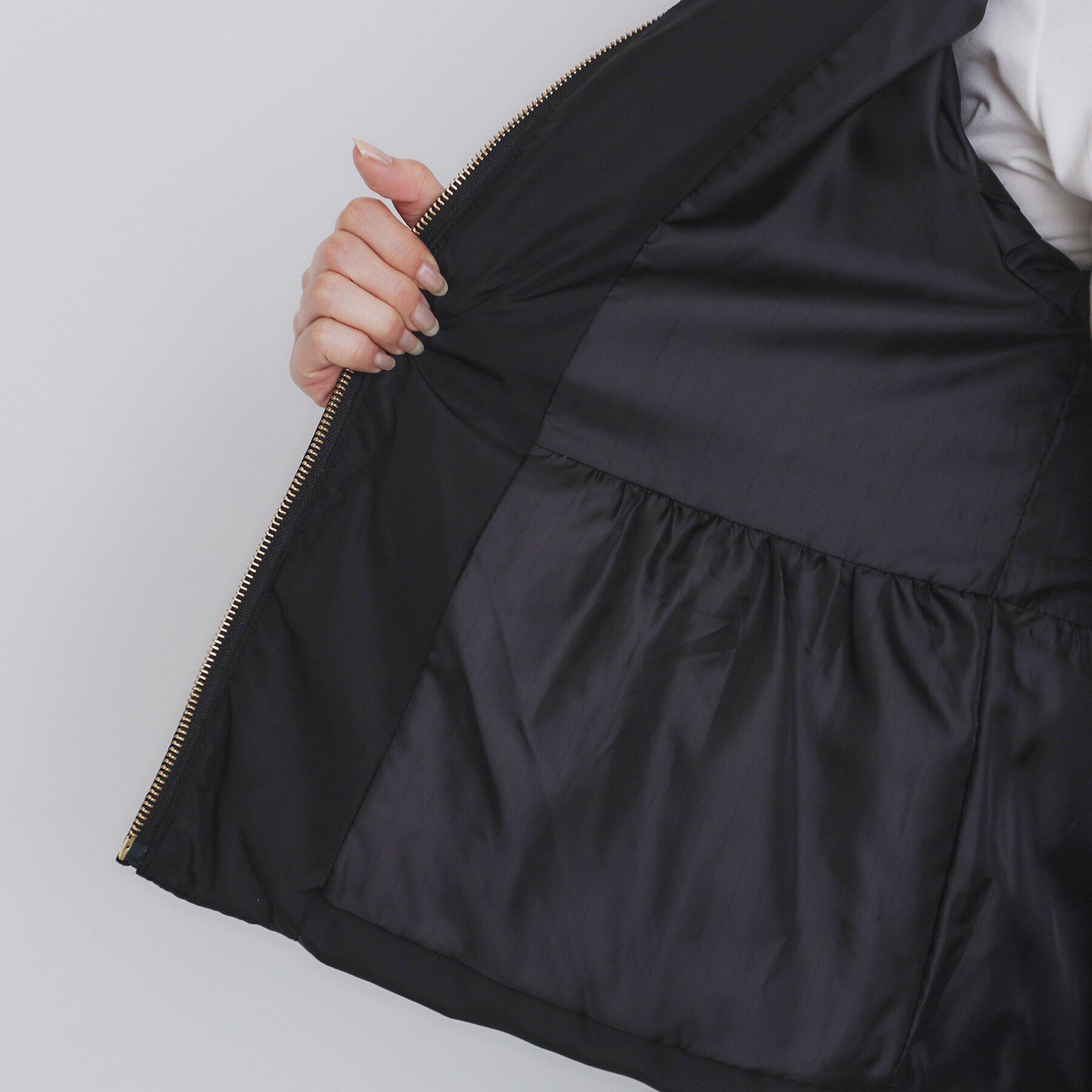 index「河田ダウン ライトペプラムコート【洗濯機洗い可/撥水/静電気防止裏地】」|ダウン|