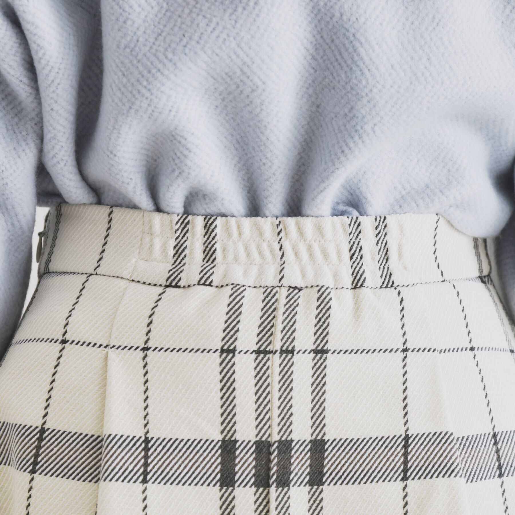 index「タックフレアチェックスカート【洗濯機洗い可】」|スカート|