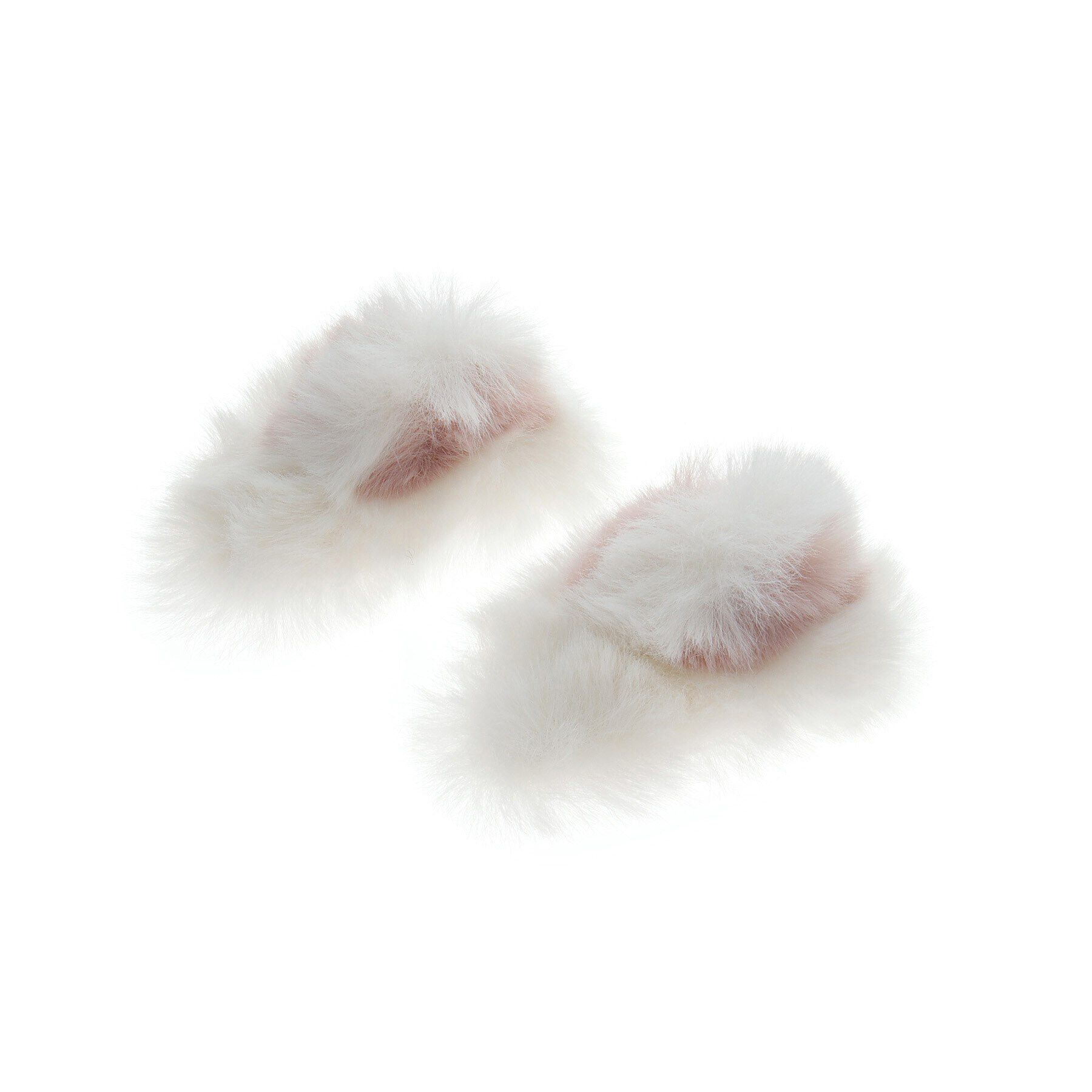 PINK-latte「ファー耳ヘアクリップ」|その他|オフホワイト(003