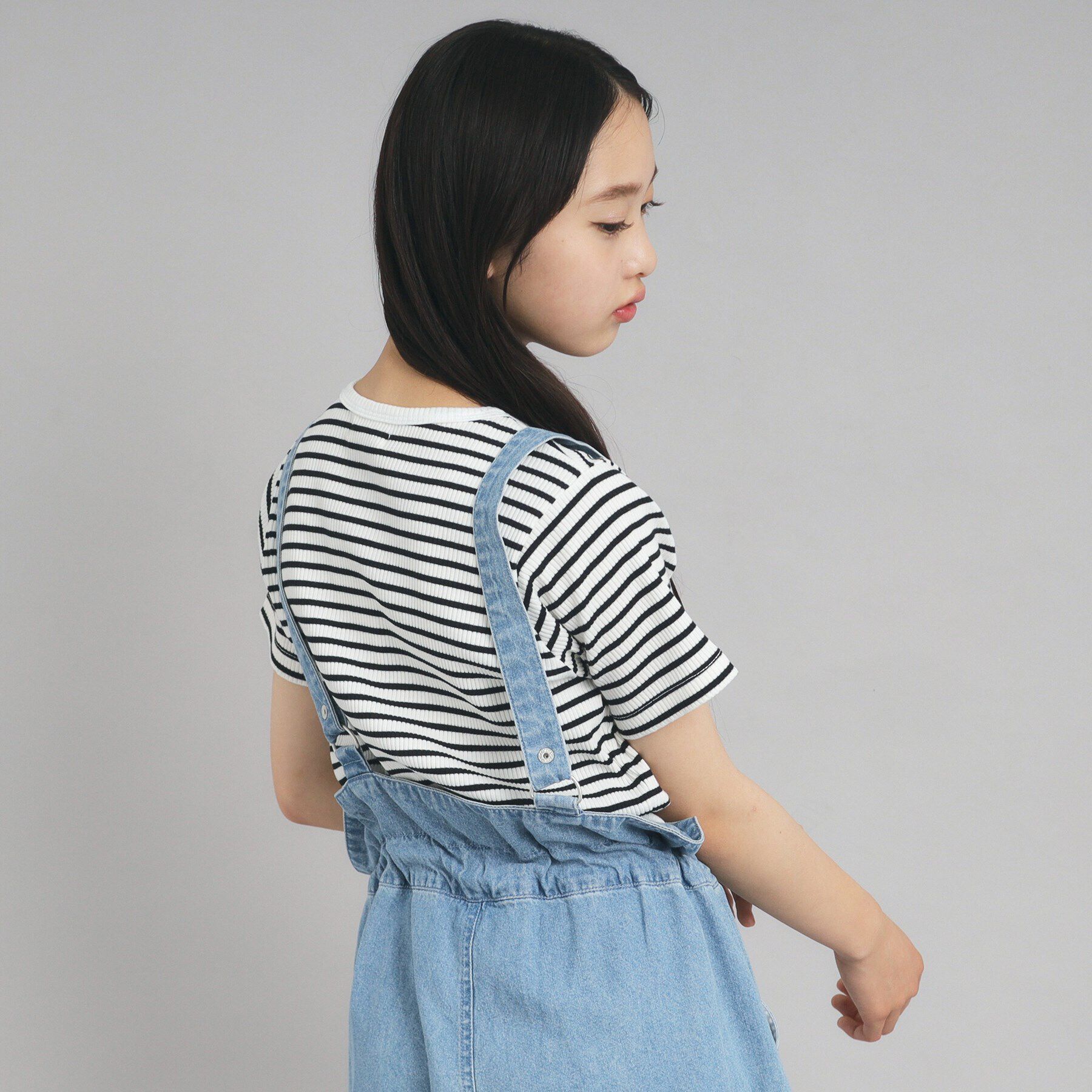 PINK-latte「【ニコプチ10月号掲載】コンパクトリブTシャツ」|Tシャツ・カットソー|