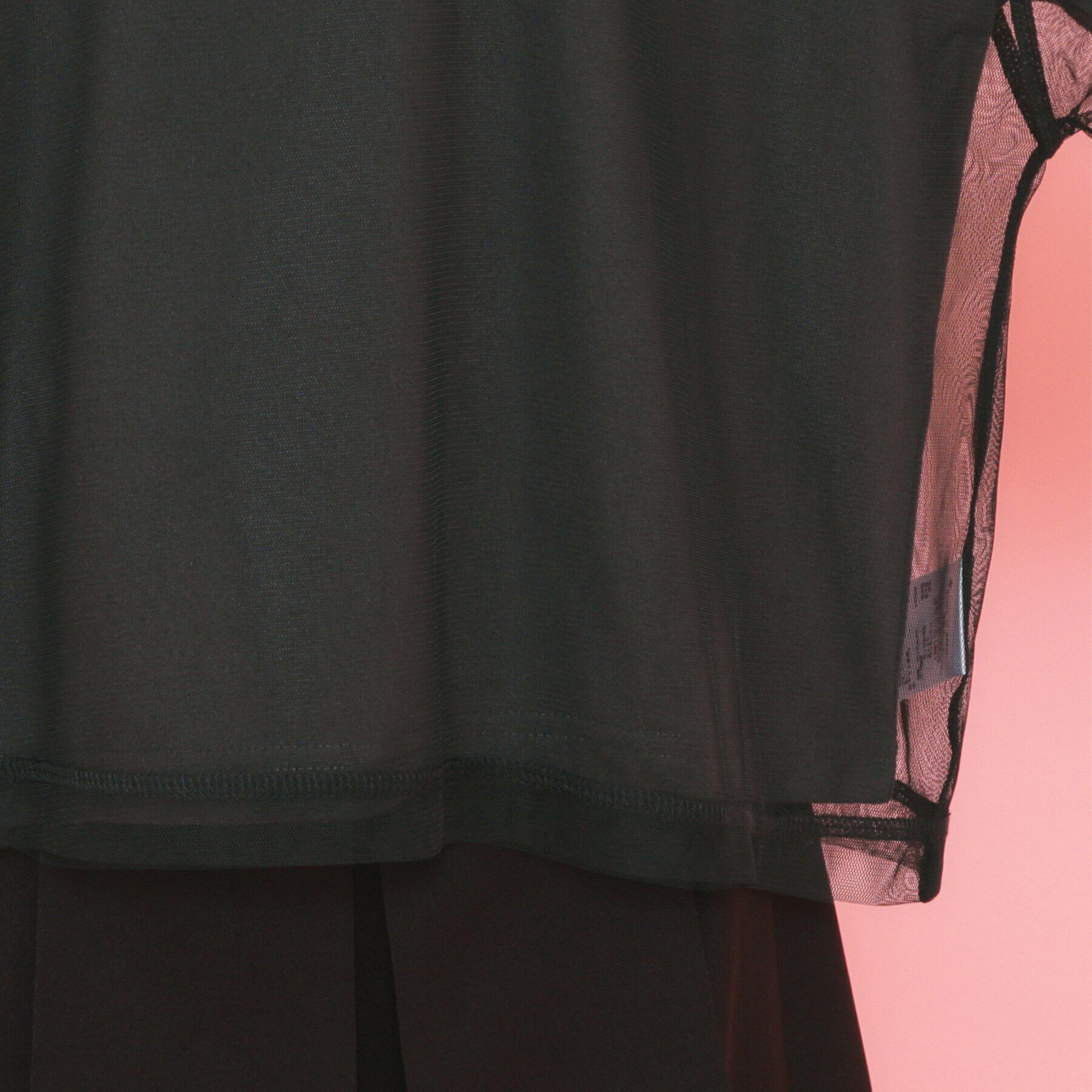 PINK-latte「【セットアイテム】チュールレイヤードTシャツセット」|Tシャツ・カットソー|