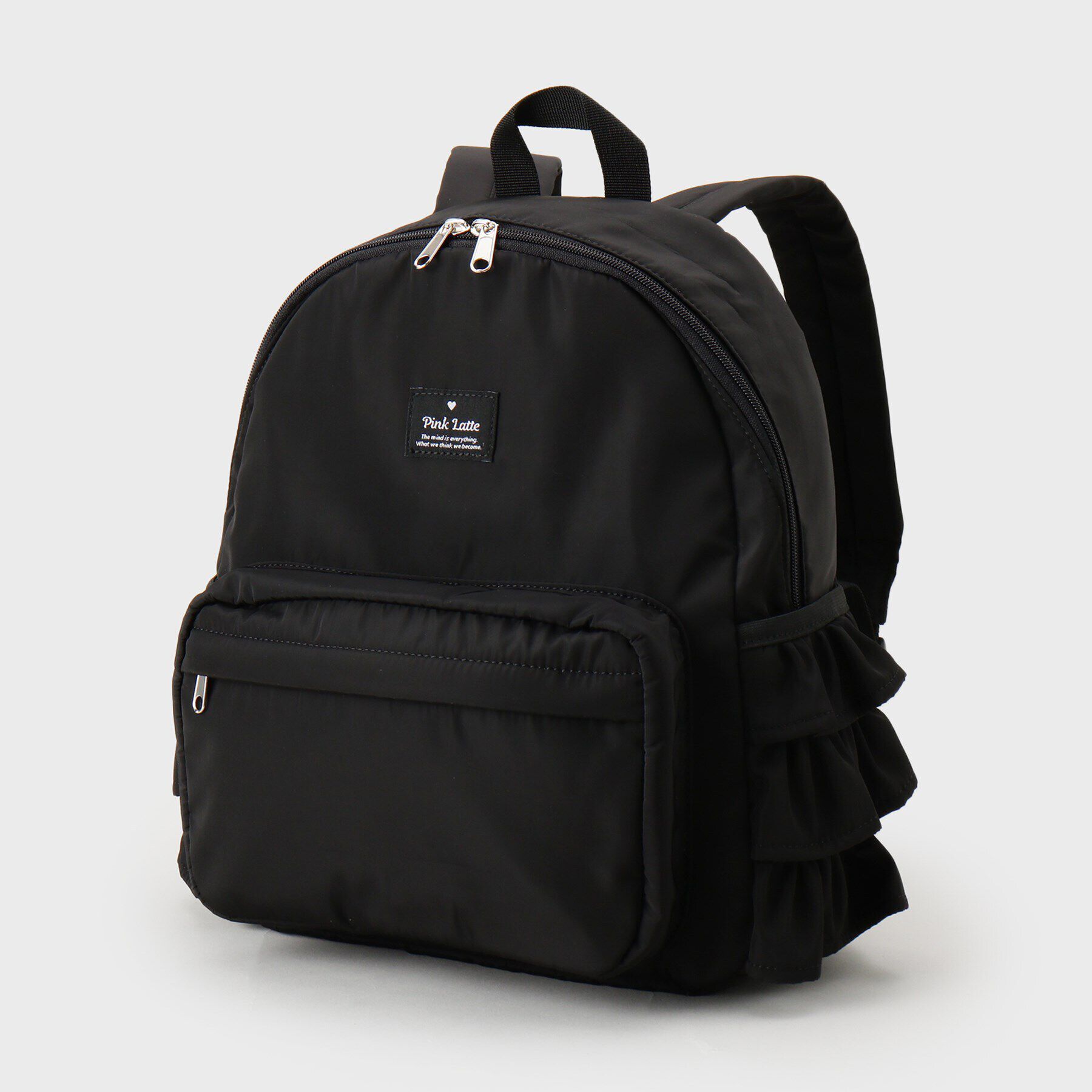 PINK-latte「【容量約15L】フリルリュック」|リュック|