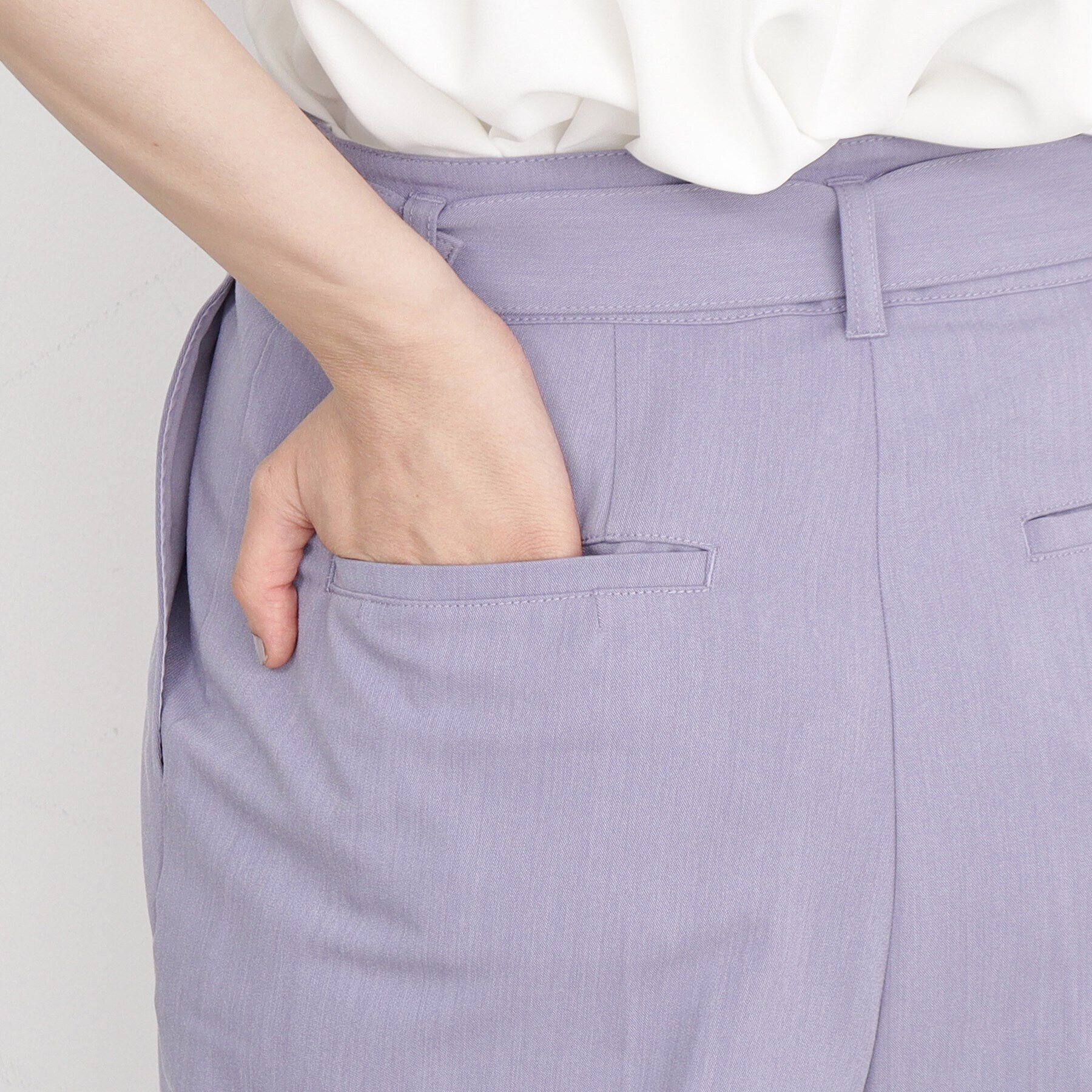 THE SHOP TK「【美シルエット/スタイルUP】ベルト付テーパードパンツ/洗える」|その他|