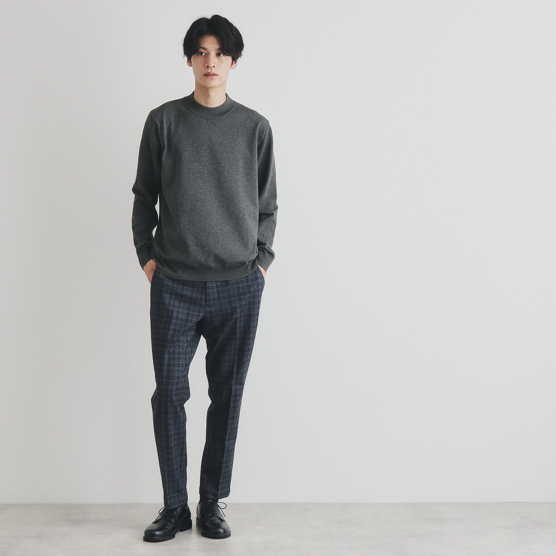 THE SHOP TK「ライトポリモックネック」|ニット・セーター|