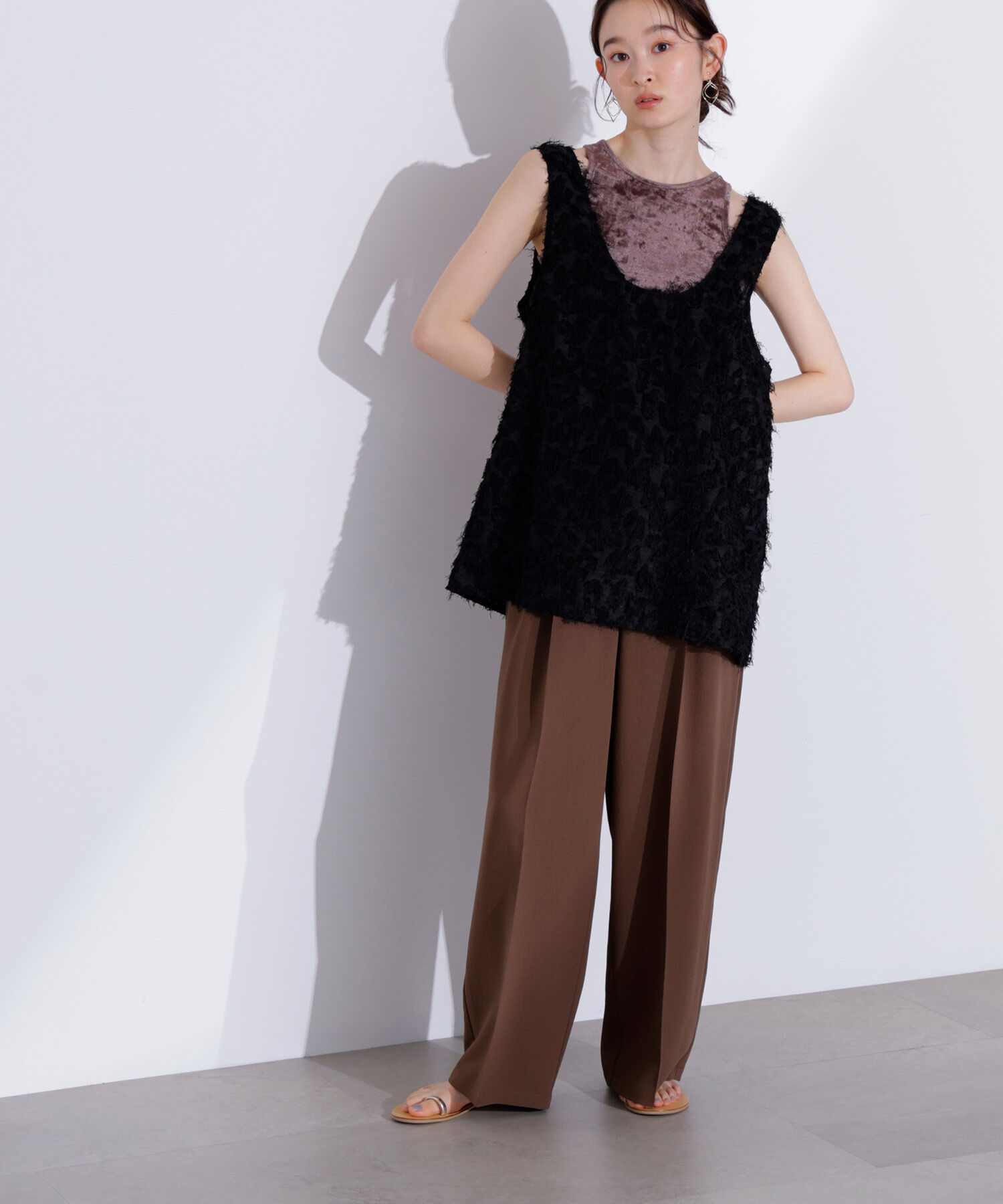  「フェザートップス＆ベロアアメスリ」|Tシャツ・カットソー|