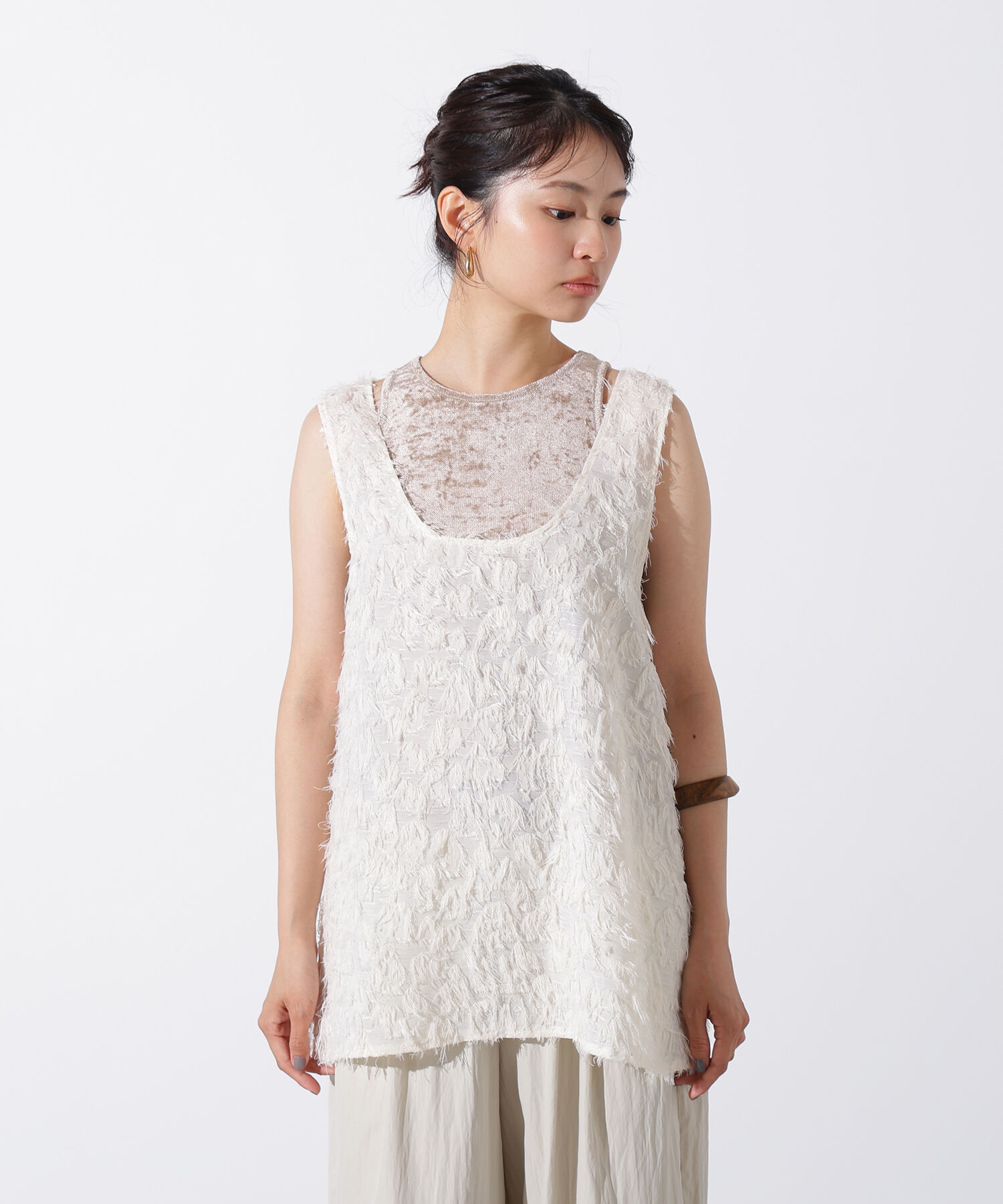  「フェザートップス＆ベロアアメスリ」|Tシャツ・カットソー|