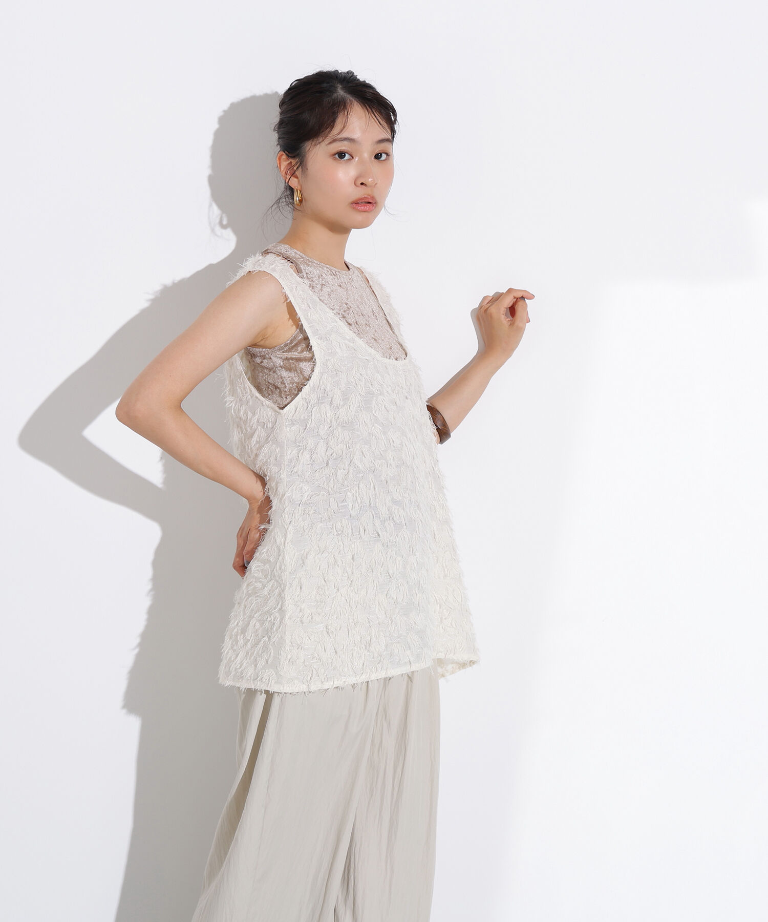  「フェザートップス＆ベロアアメスリ」|Tシャツ・カットソー|