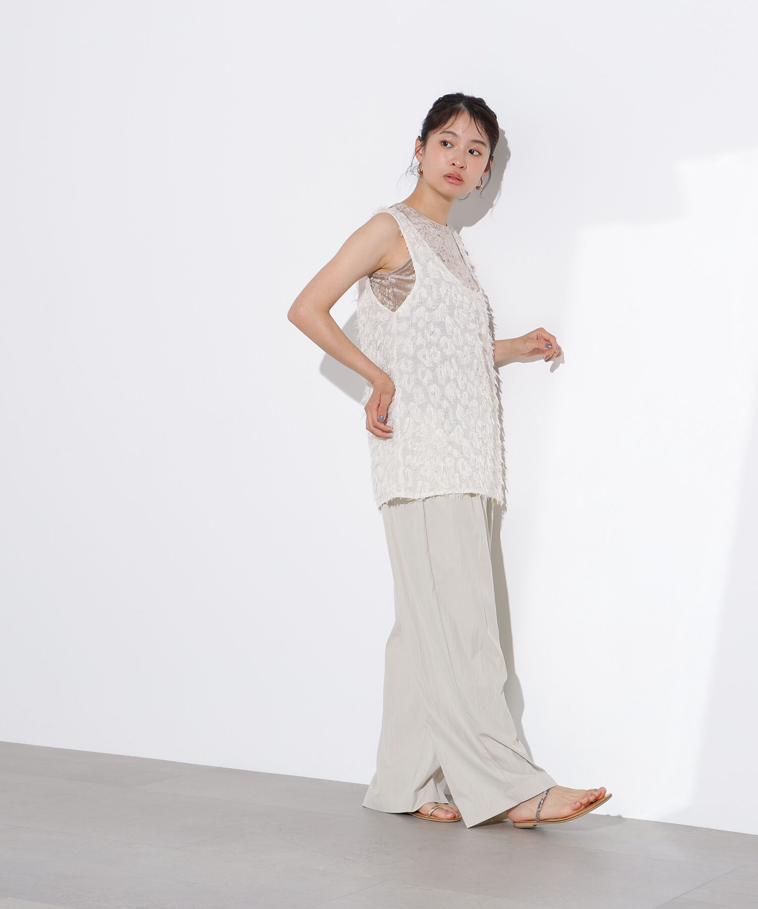  「フェザートップス＆ベロアアメスリ」|Tシャツ・カットソー|