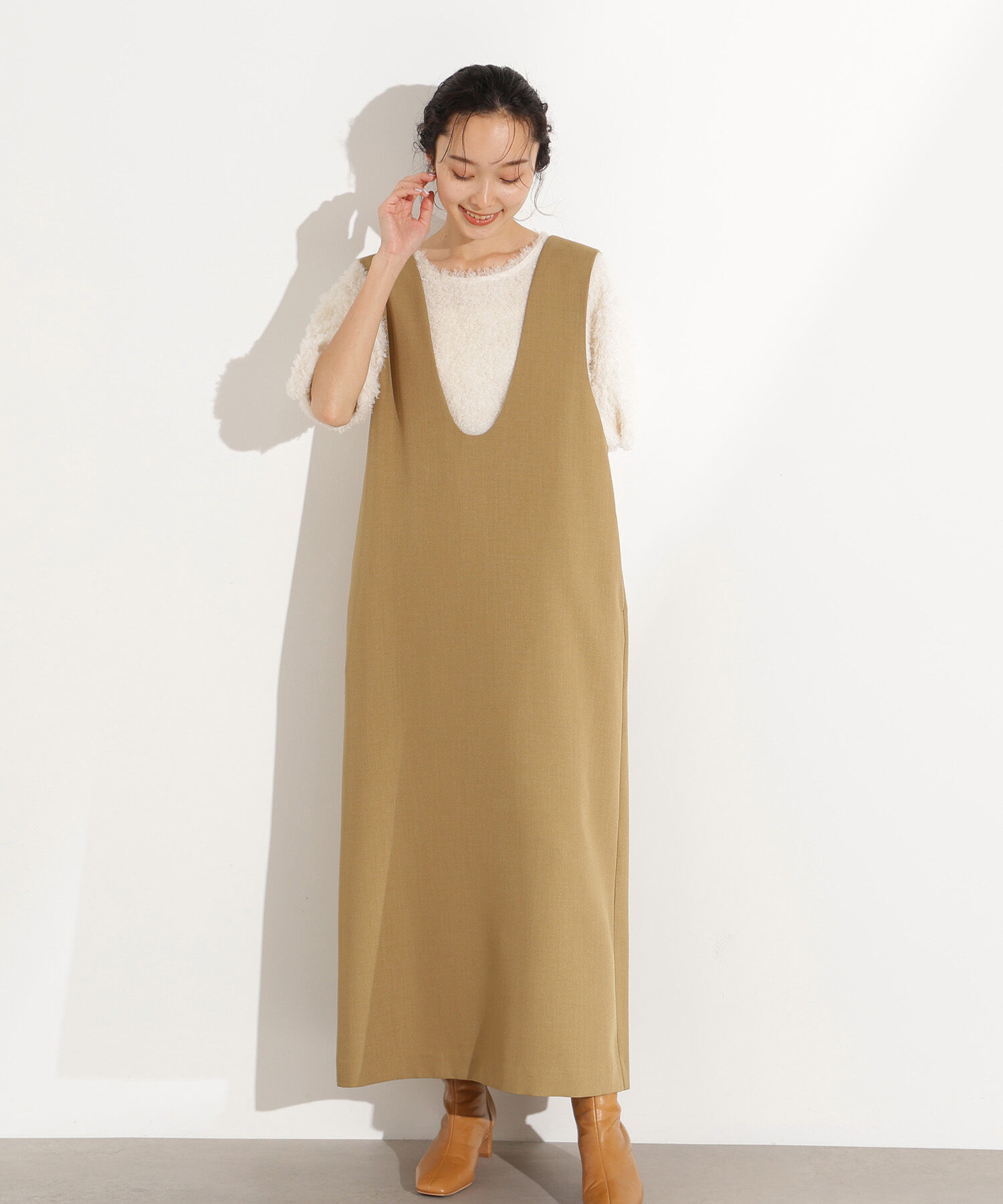  「カーリーフォルムトップス」|Tシャツ・カットソー|