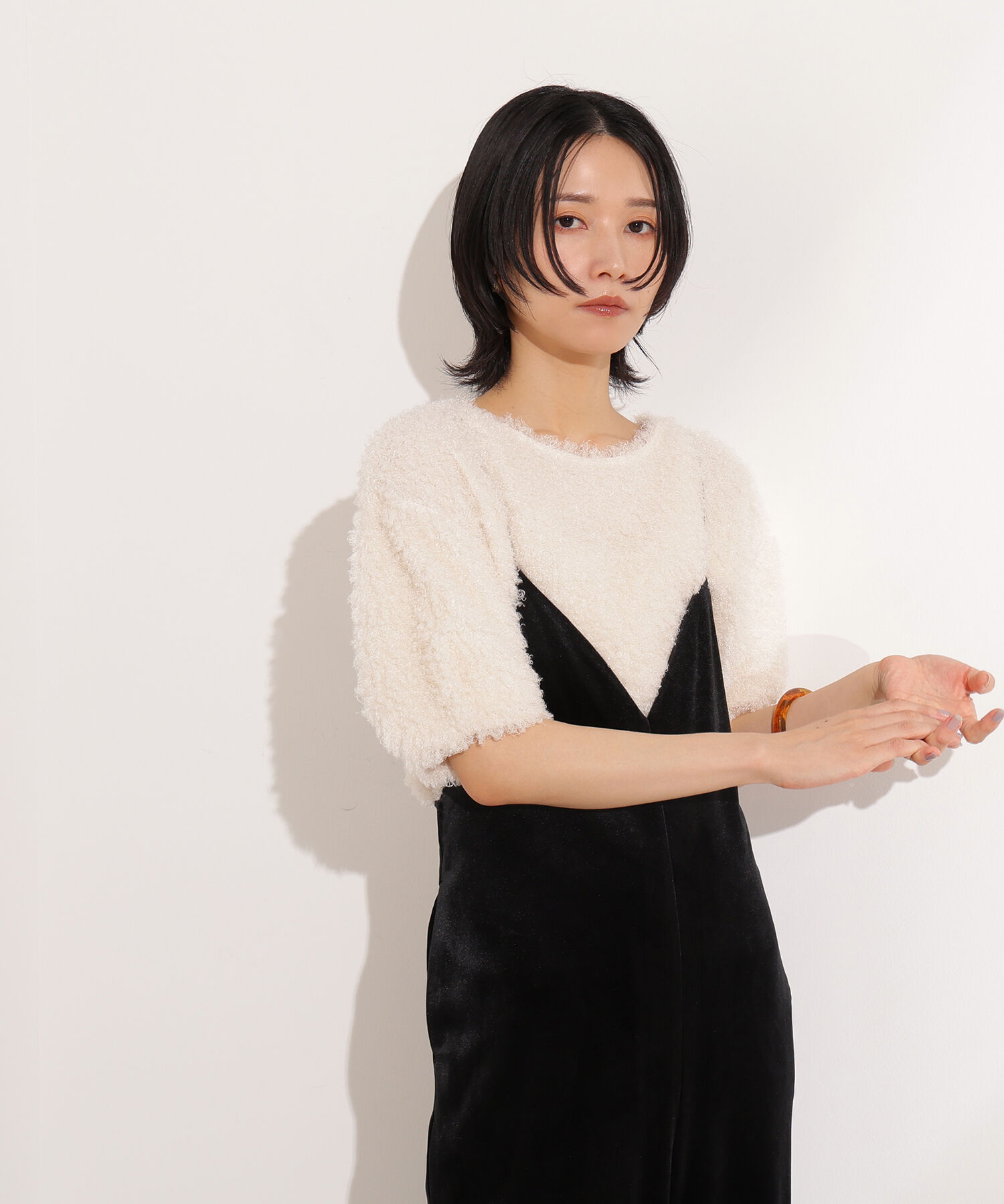  「カーリーフォルムトップス」|Tシャツ・カットソー|