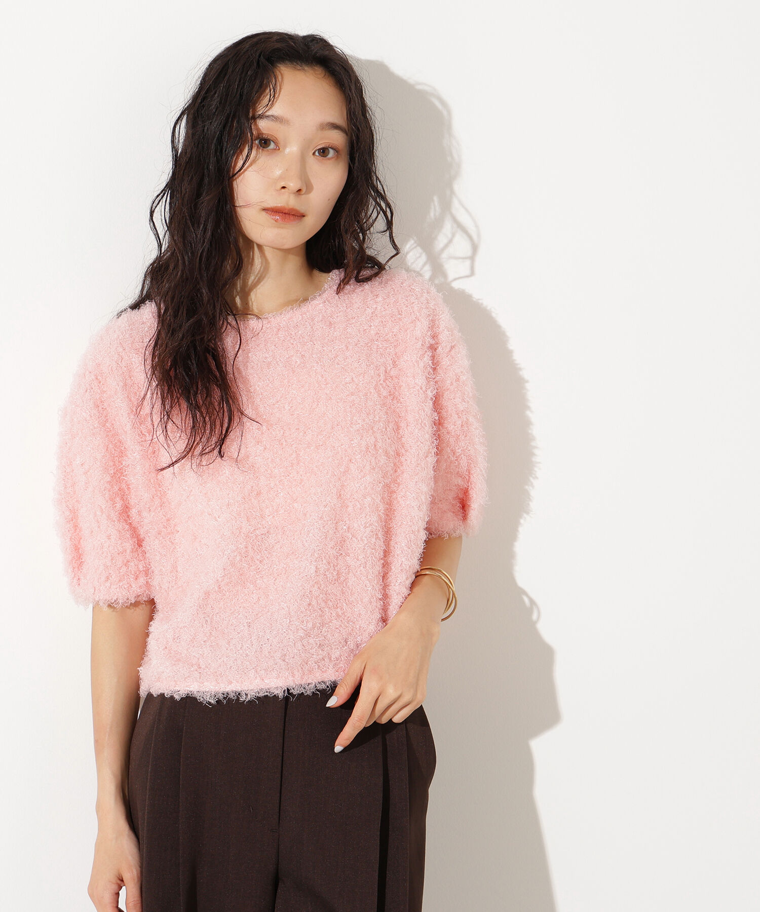  「カーリーフォルムトップス」|Tシャツ・カットソー|