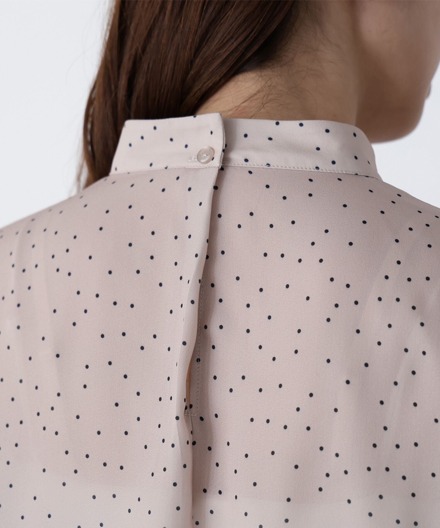  「ドットバイカラーボウタイブラウス」|シャツ・ブラウス|