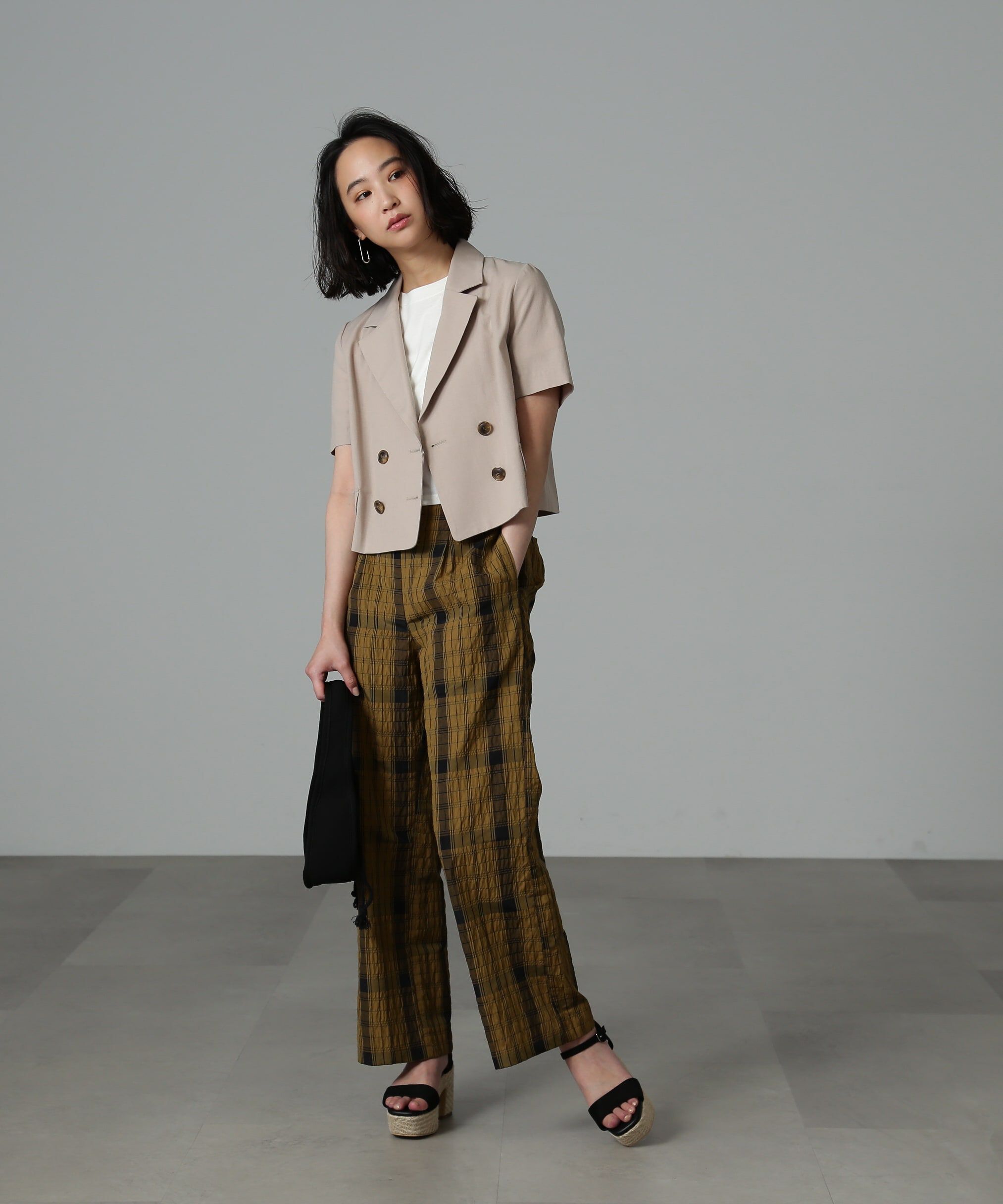  「[ｾｯﾄｱｯﾌﾟ対応][Sｼﾘｰｽﾞ対応商品]綿麻ｼｮｰﾄ丈ﾊｰﾌｽﾘｰ  」|その他|