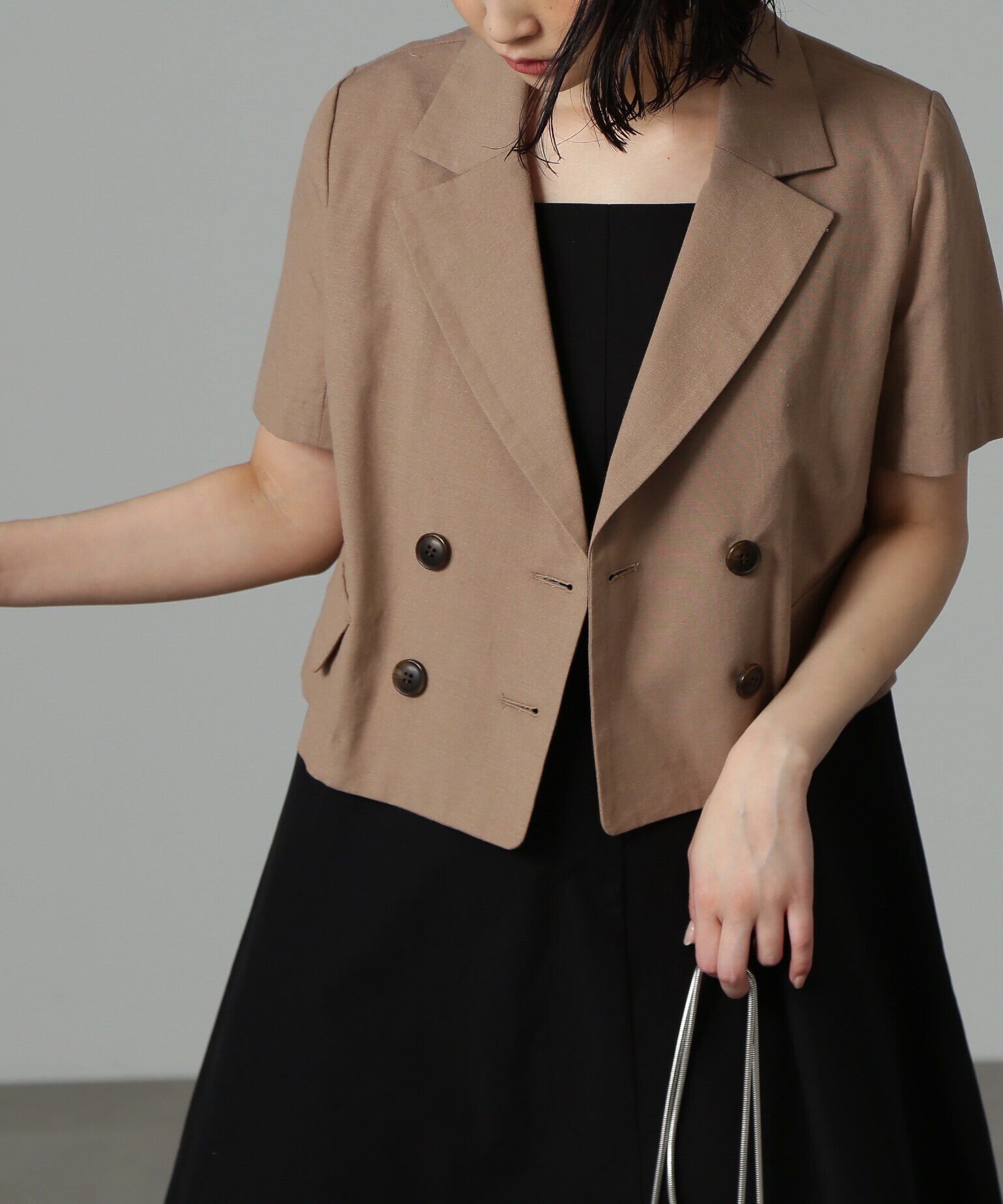  「[ｾｯﾄｱｯﾌﾟ対応][Sｼﾘｰｽﾞ対応商品]綿麻ｼｮｰﾄ丈ﾊｰﾌｽﾘｰ  」|その他|