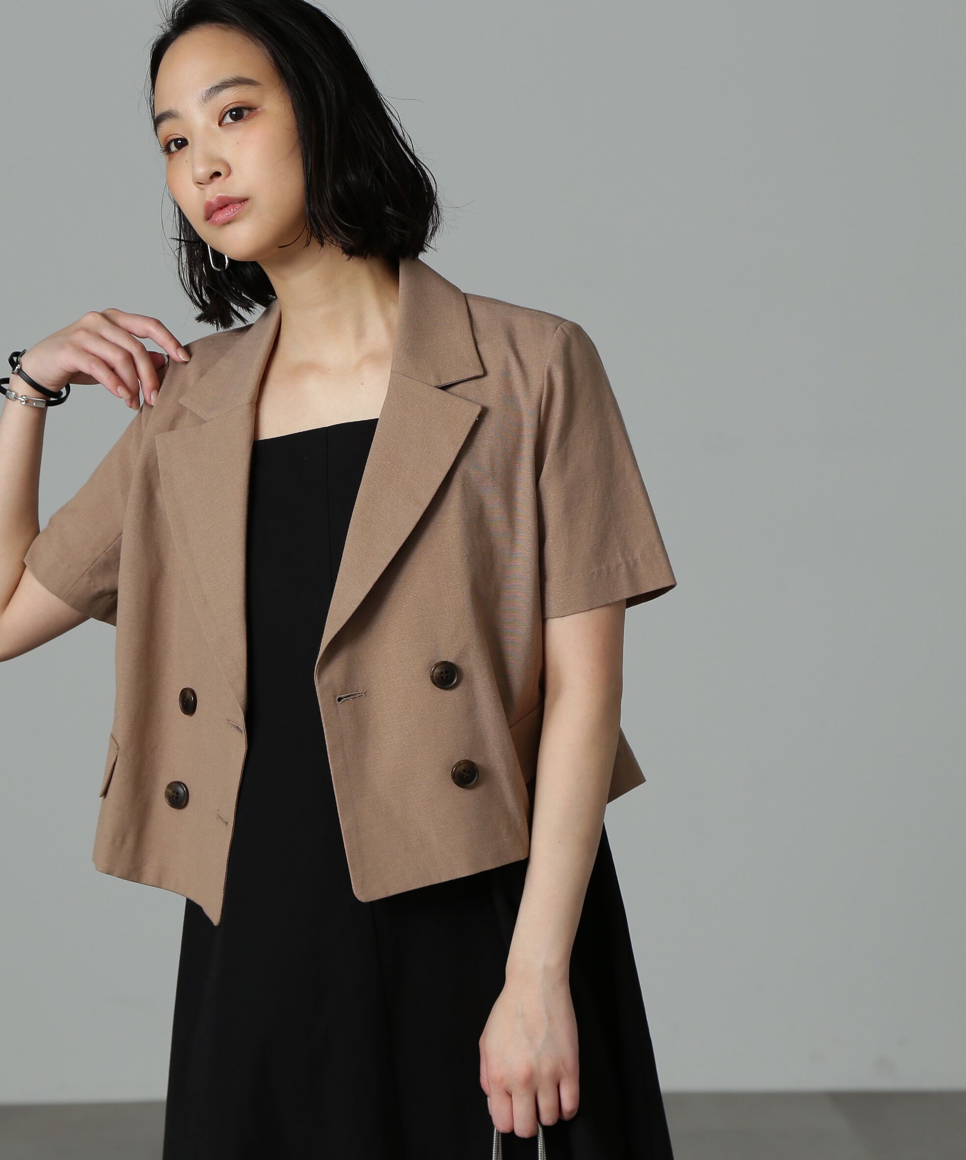  「[ｾｯﾄｱｯﾌﾟ対応][Sｼﾘｰｽﾞ対応商品]綿麻ｼｮｰﾄ丈ﾊｰﾌｽﾘｰ  」|その他|