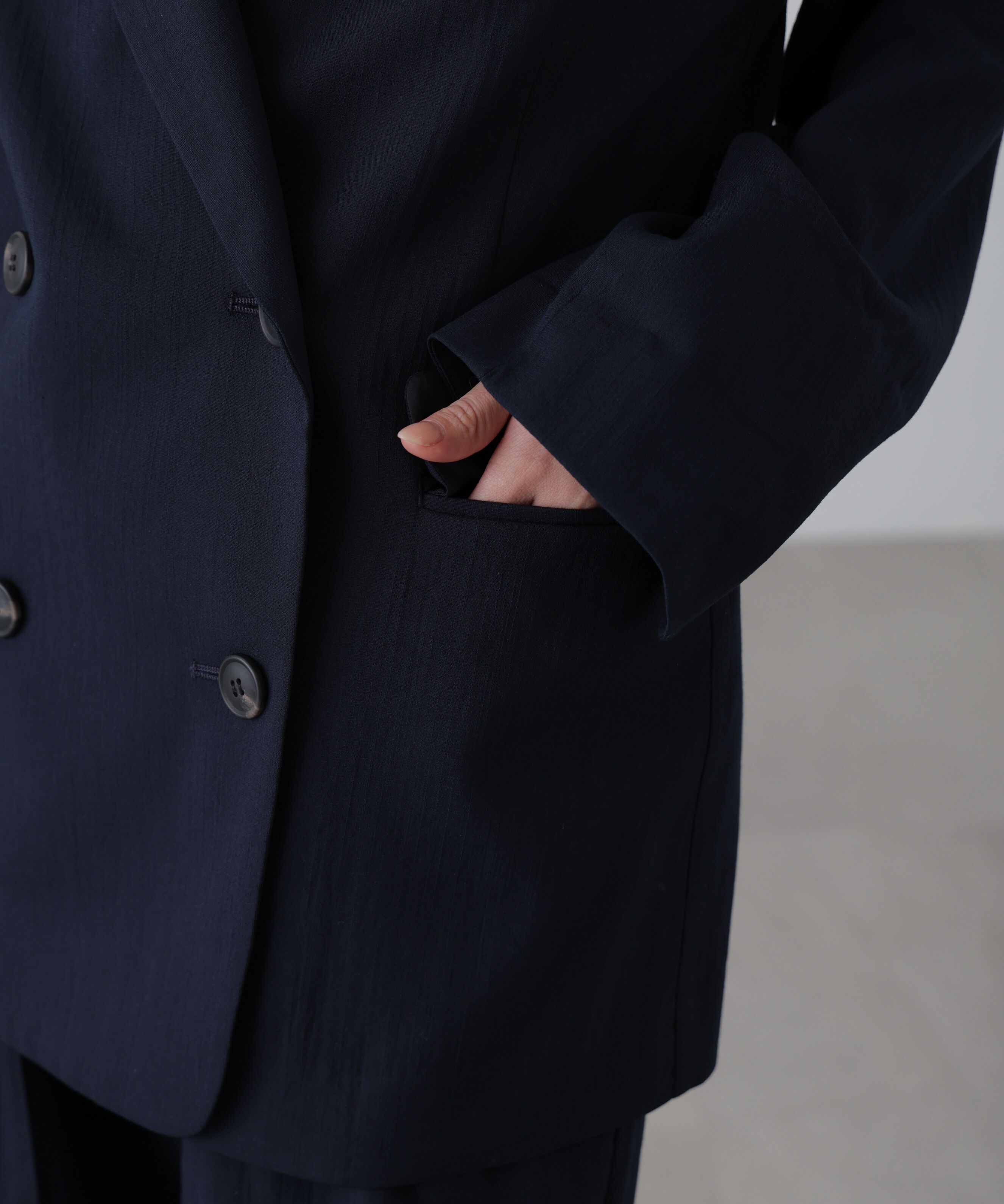  「麻調合繊ダブルブレストジャケット」|その他|